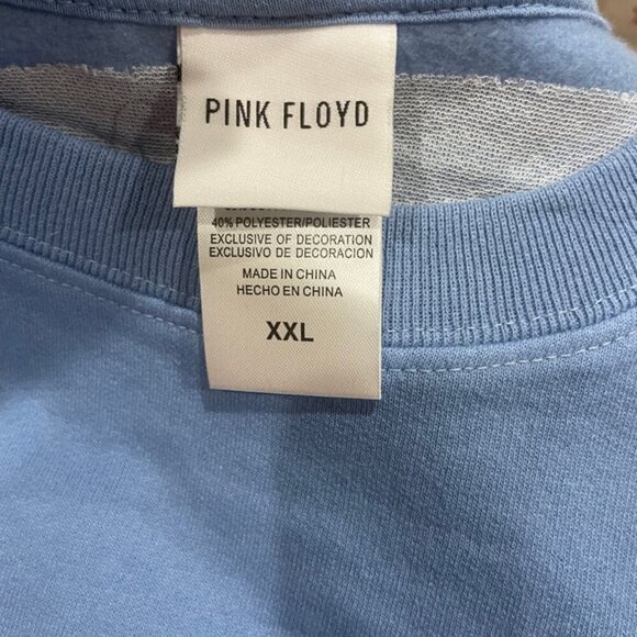 PINK FLOYD EMBROIDERED SWEATSHIRT ROCK PSYCHEDELIA 60’ PRISM RAINBOW BEAM Sz M - Picture 4 of 14